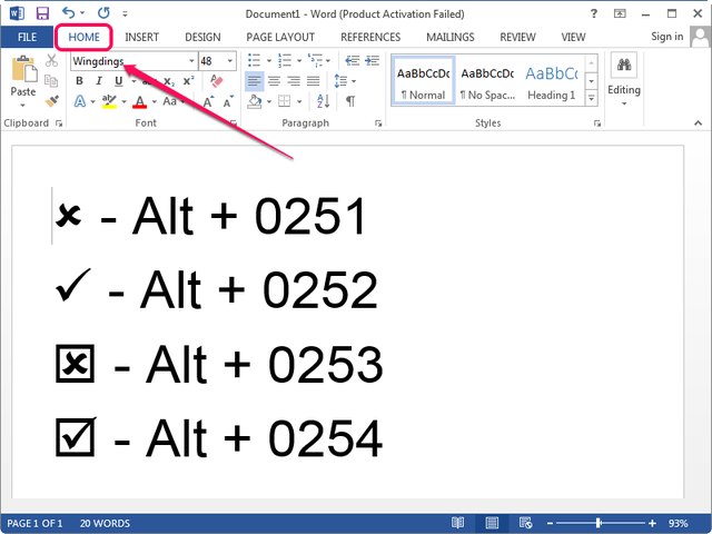 how-to-insert-ticks-in-a-word-document-ehow