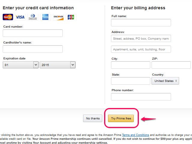 how to remove card from amazon prime account