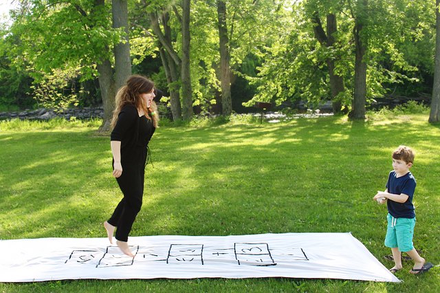 How to Make a Hopscotch Board  eHow