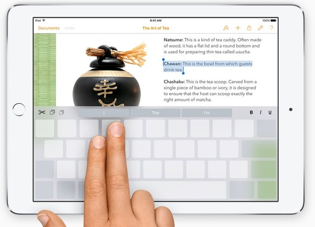 Select and edit text the easy way on the new iPad keyboard.