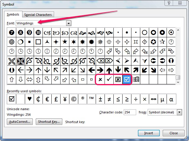 How To Insert Ticks In A Word Document Ehow