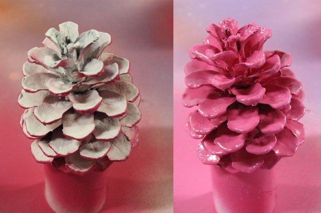 Best Ways To Paint Pinecones With Many Bright Colors