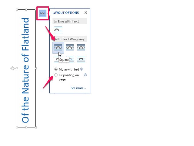 Microsoft Word Rotating Text 90 Degrees