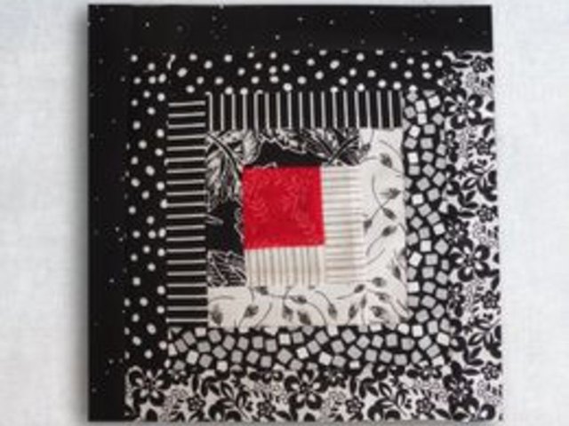 Basic log cabin square. Basic log cabin square.