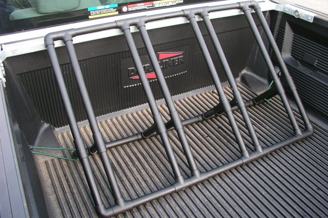 Installed pickup truck bike rack. Installed pickup truck bike rack.