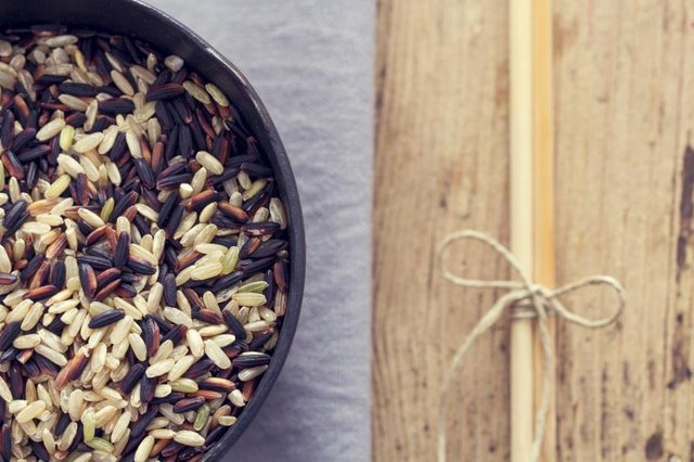 A large bowl of wild rice. A large bowl of wild rice.