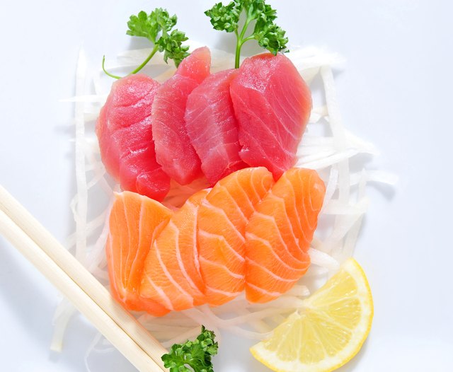 Salmon and tuna are good sources of omega-3 fatty acids. Salmon and tuna are good sources of omega-3 fatty acids.