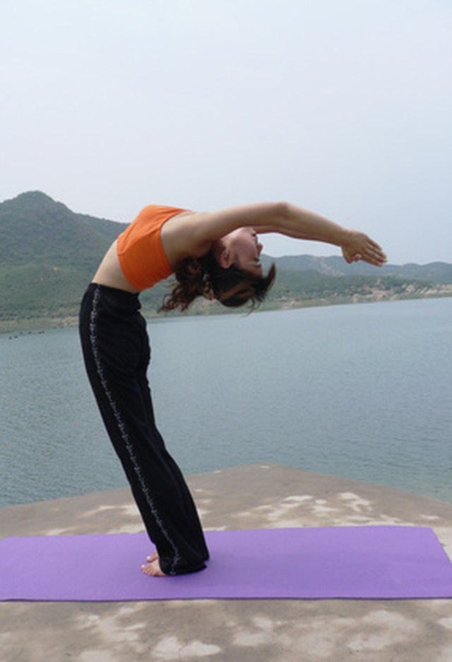 Hem yoga pants to achieve the perfect fit.
