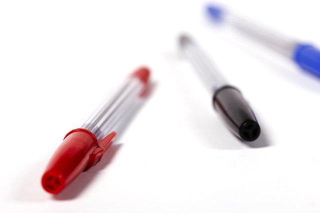Ink stains can be difficult to remove.