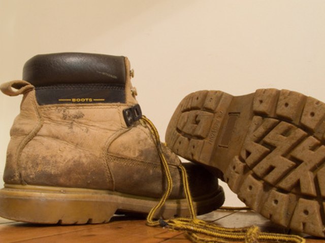 Boots can get stained and dirty easily from outdoor activities.