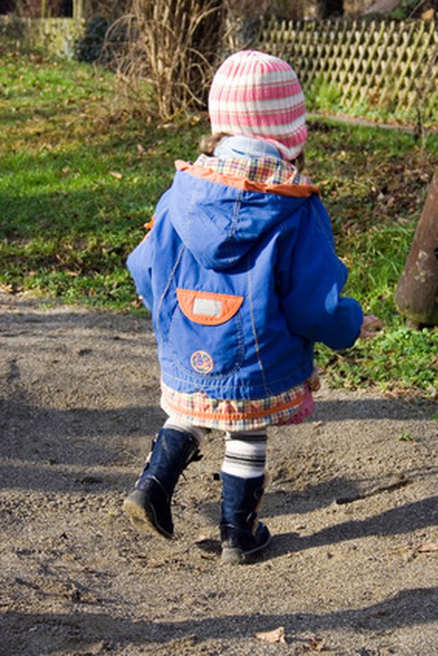 Waterproof jackets keep kids and adults dry.