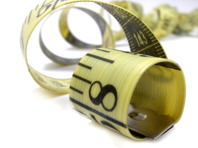 Hold the tape loosely when you take body measurements.