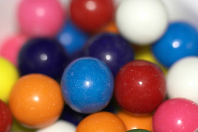 Chewed gum easily adheres to most any fabric.