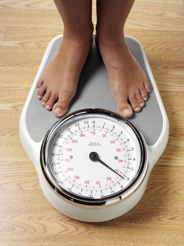 Feet standing on bathroom scale Feet standing on bathroom scale