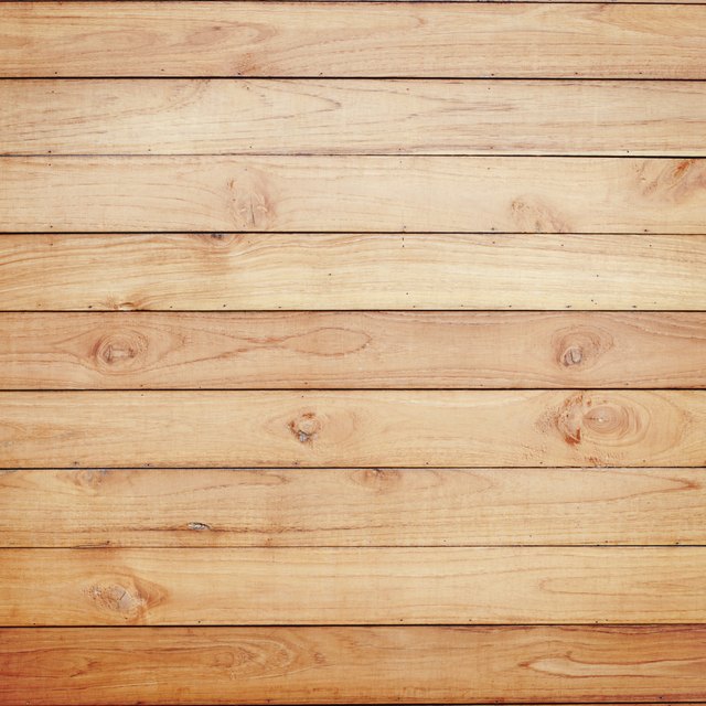 Close-up of the floor of a pine wood deck Close-up of the floor of a pine wood deck