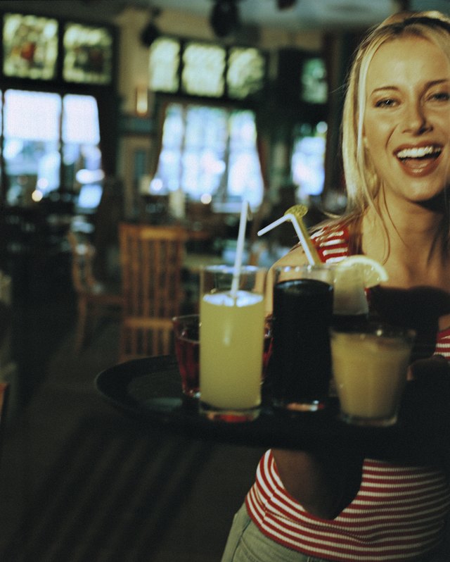 Bring drinks to a table