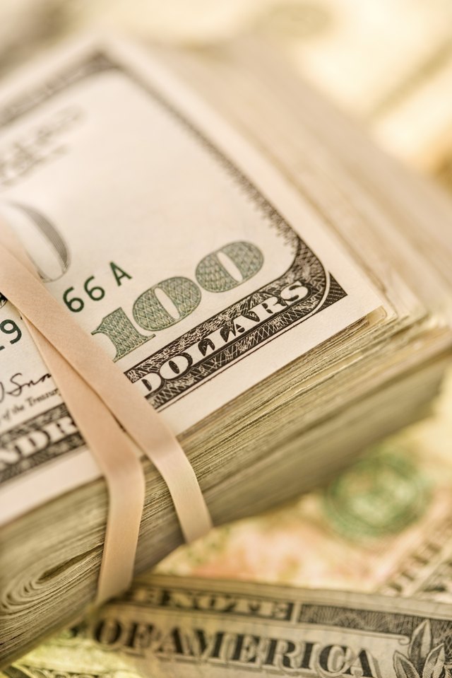 Keep the check increments to one hundred, that is, $100, or $200 or $500.