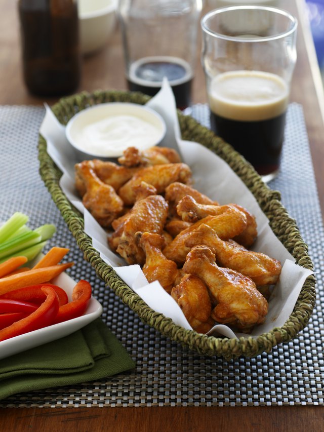 Basket of chicken wings