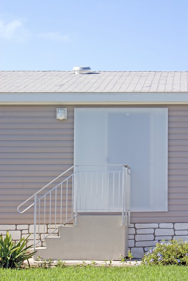 Storm door on home Storm door on home
