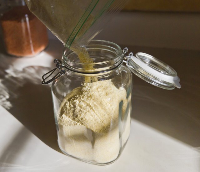 Store your homemade cornstarch paint thickener in an airtight jar.