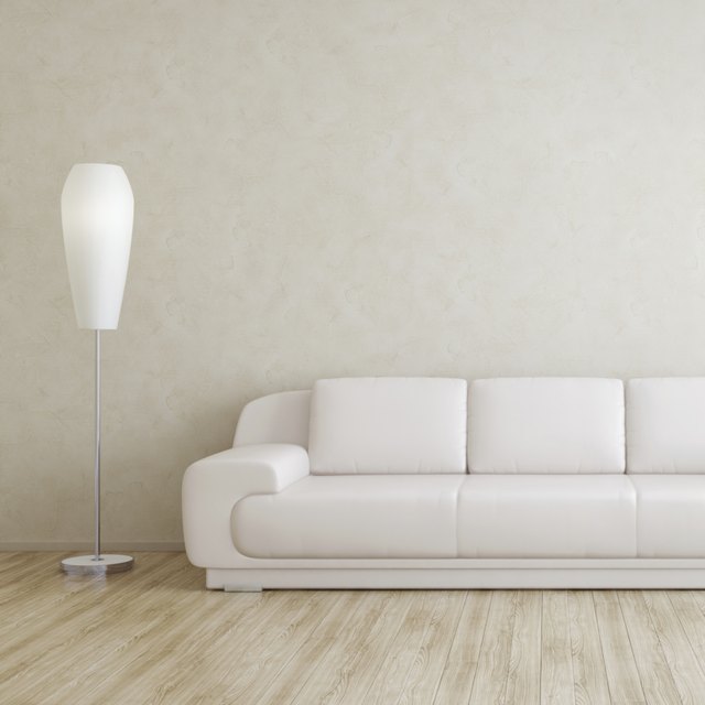 Modern living space with white oak floors