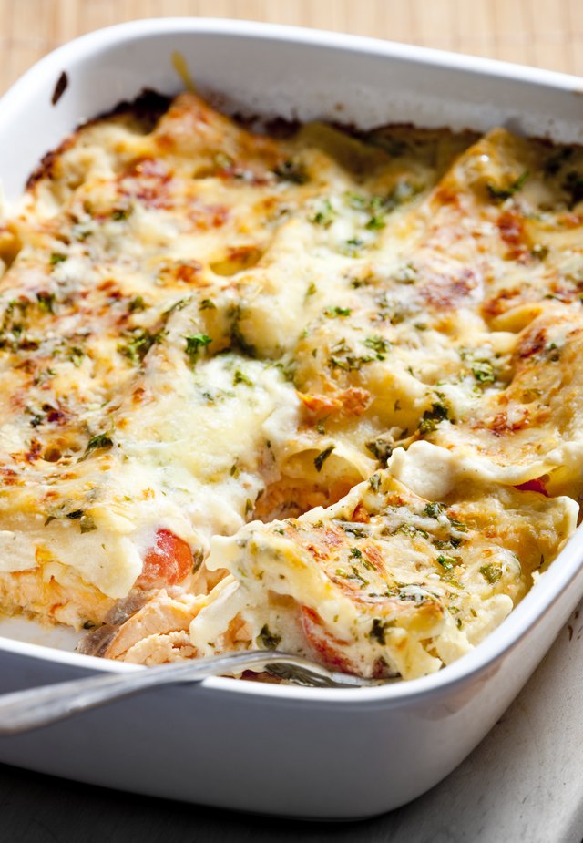Seafood lasagna