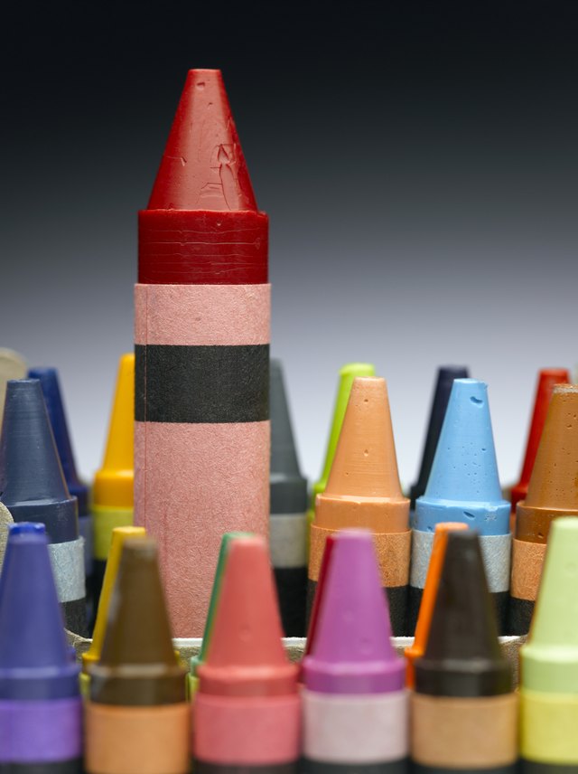 Melted crayon stains require prompt attention.