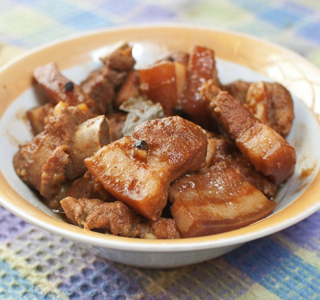 The recipe and technique for chicken adobo work equally well with pork. The recipe and technique for chicken adobo work equally well with pork.