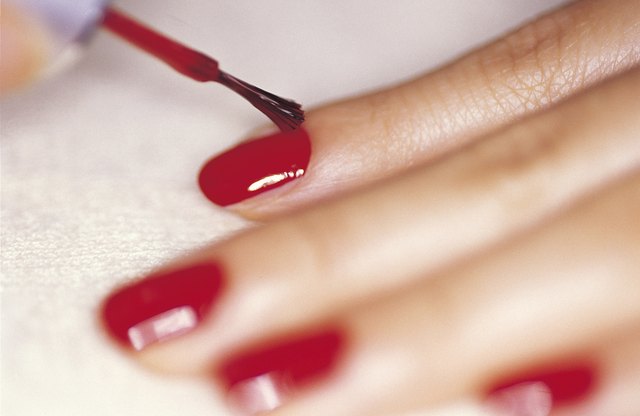 Keep your wet nails away from your clothing to prevent messing up your hard work and nice outfit.