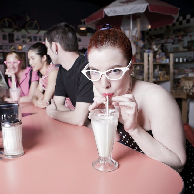 Cat eye glasses and soda shops were a common sight in the '50s.