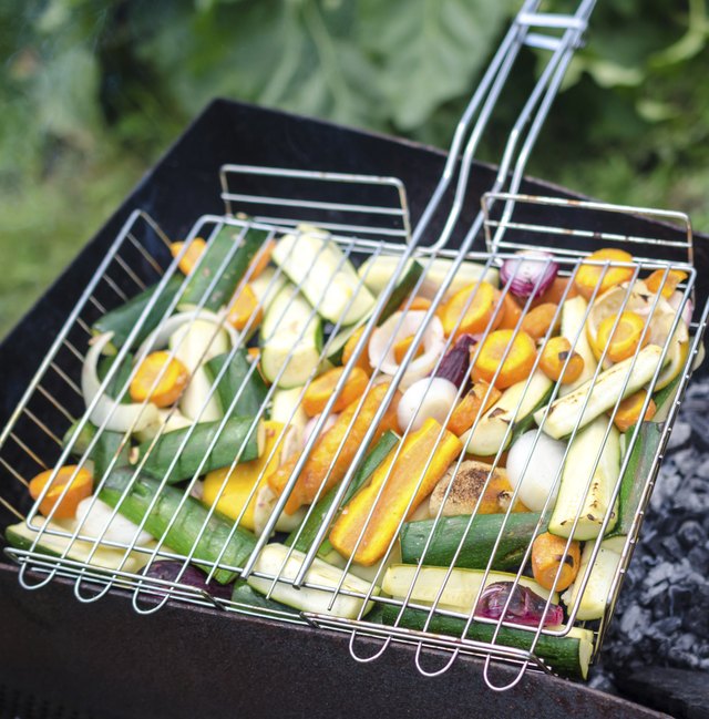 Vegetables on a grill