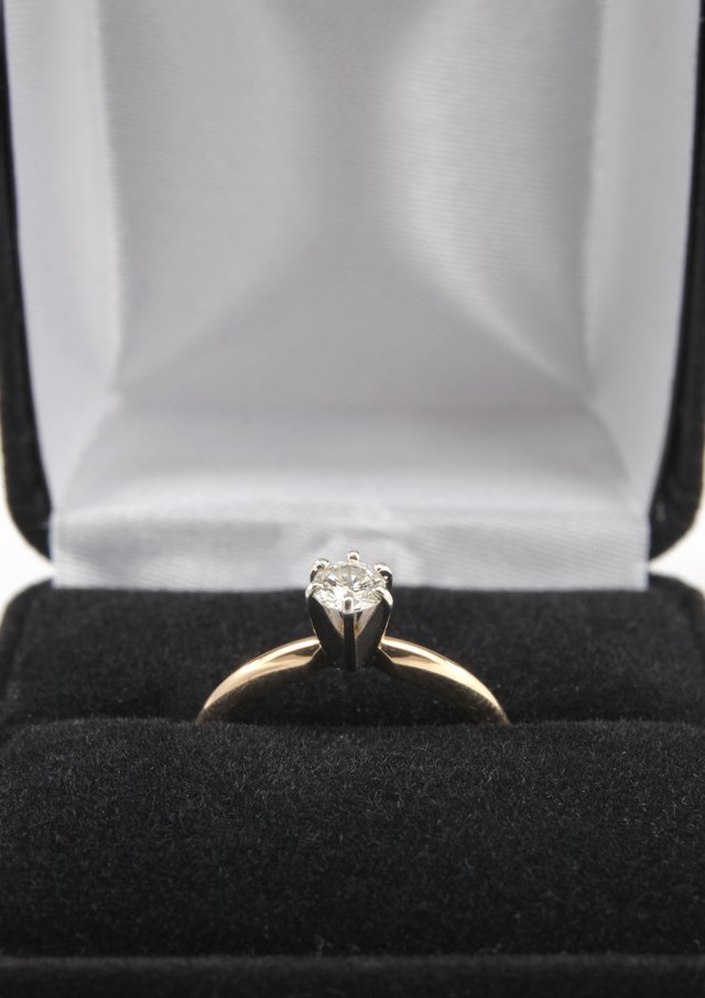 Solitaire diamond ring