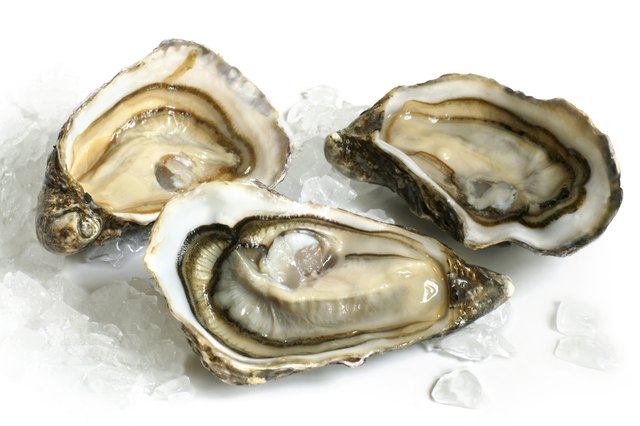 Oysters can be eaten raw or cooked to increase zinc levels.