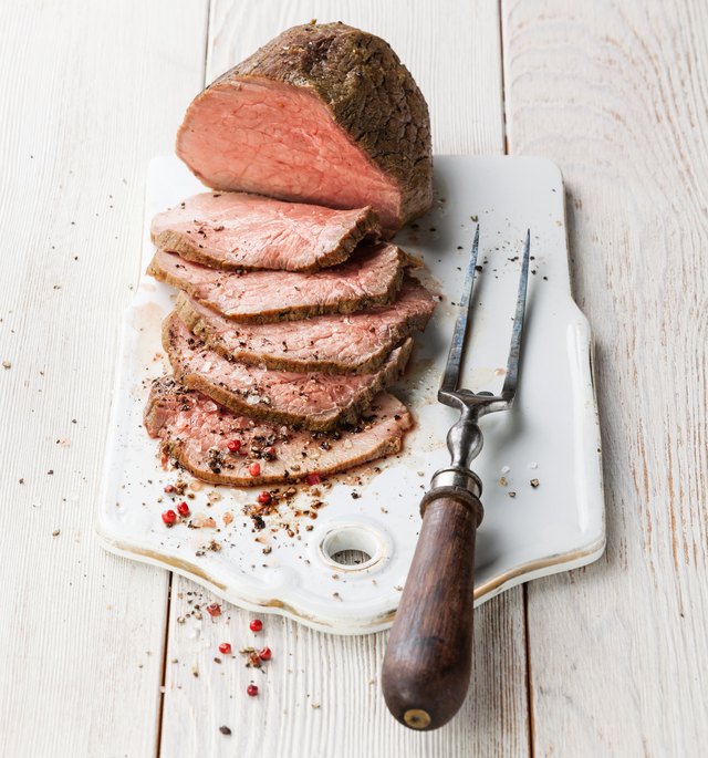 Use roast beef to make iron-rich roll ups