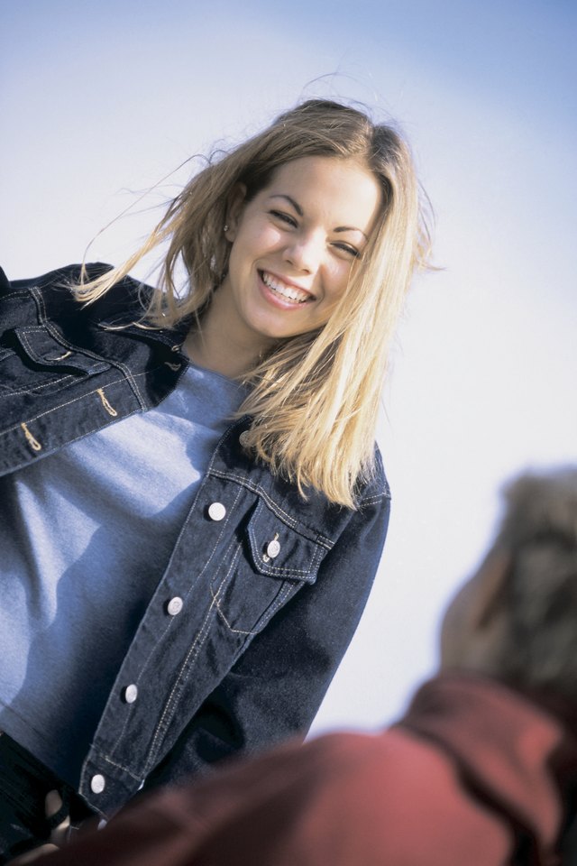 Shrinking denim makes clothes look and fit better.