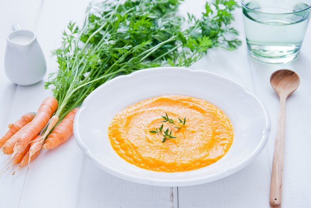 This golden soup tastes just as good chilled as it does warm.