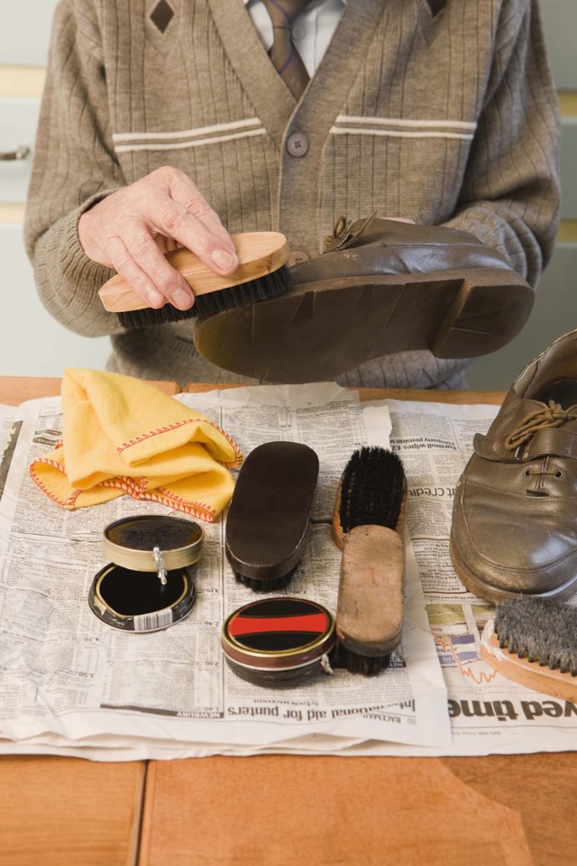 Before you polish your shoes, remove the insoles for a gentle cleaning.