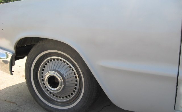 Body repairs complete on this fender