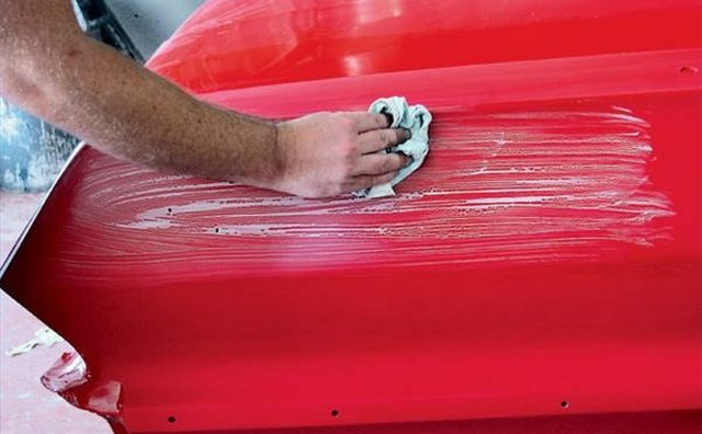Rubbing compound can help smooth scratches on your car's surface.