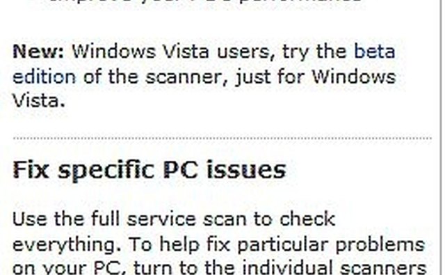This Is The Front Page of Windows Live Safety