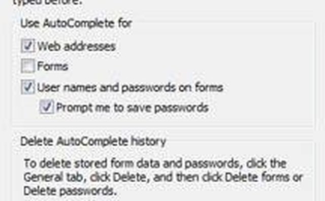 The AutoComplete Settings