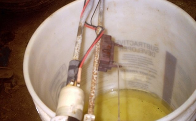 Typical automotive fuel pump assembly.