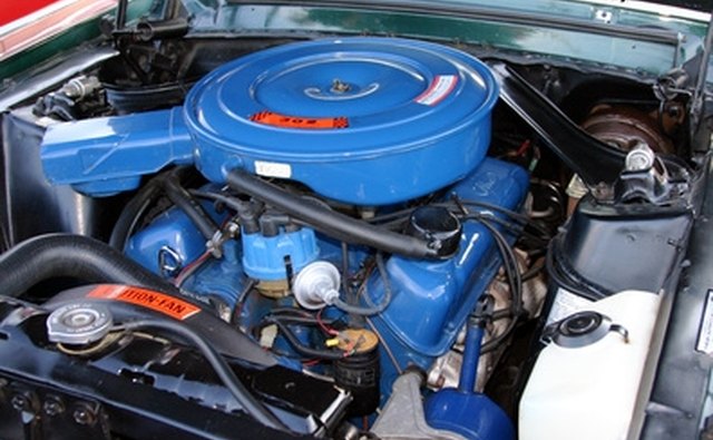 A seventies muscle-car engine with higher compression.