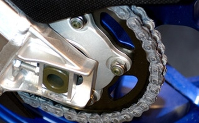 Motorcycles have much heavier chains than bicycles.