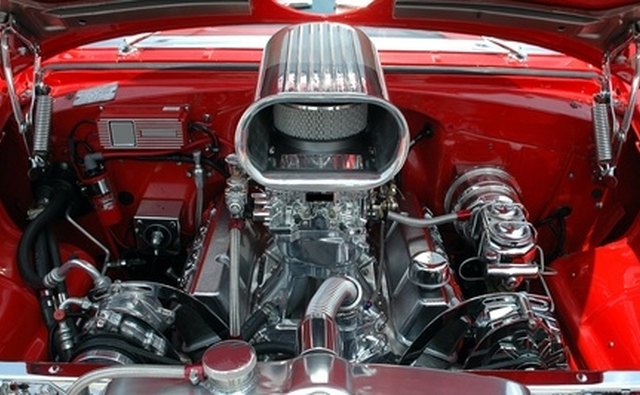 Motor oil is used for lubricating the parts of a car engine.
