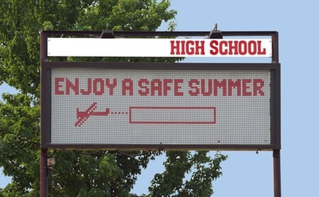Some schools accept vehicles only during the school year.