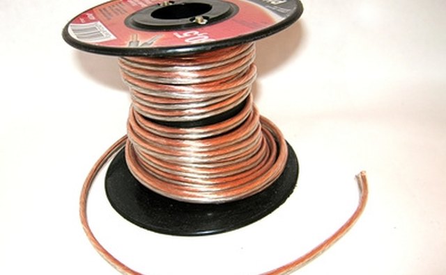 Speaker wire is usually sold in large spindles, allowing for ease of installation