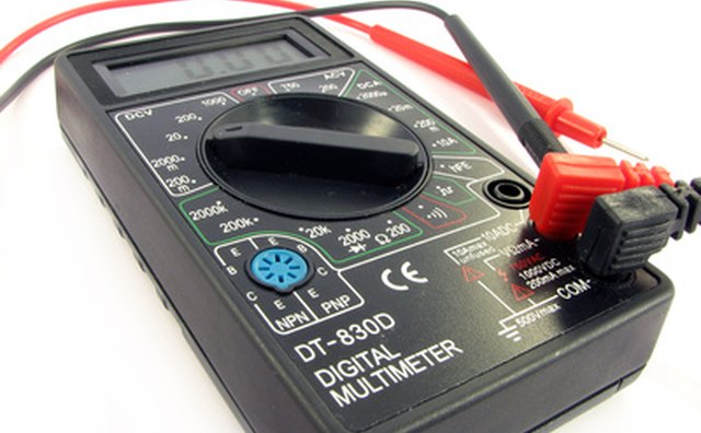 Manual range digital multimeter.