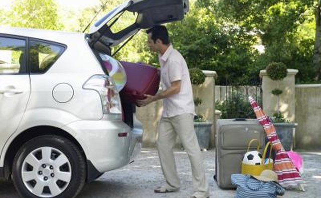Man loading car