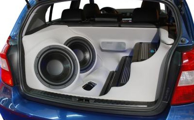 Audio system in car.